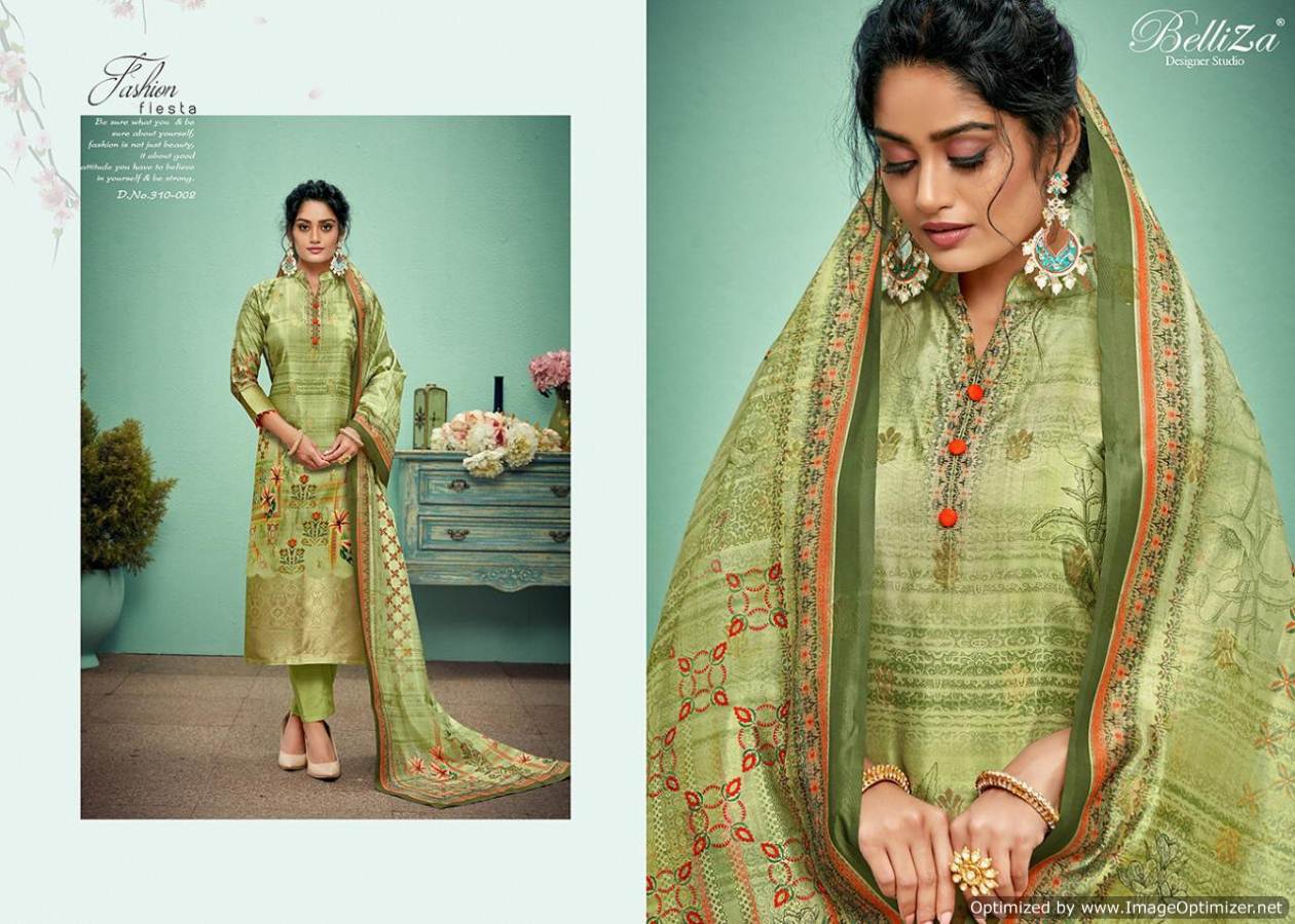 Belliza Mishika Festival Wear Digital Printed Dress Material Collection