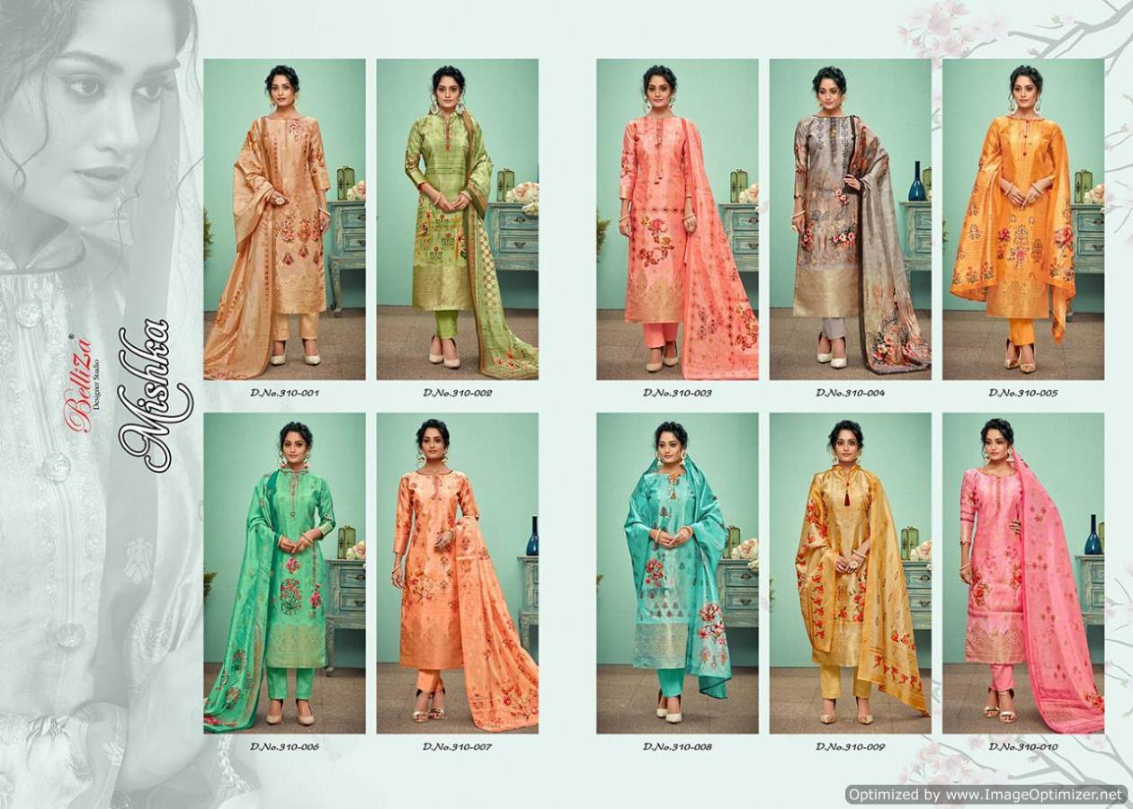 Belliza Mishika Festival Wear Digital Printed Dress Material Collection