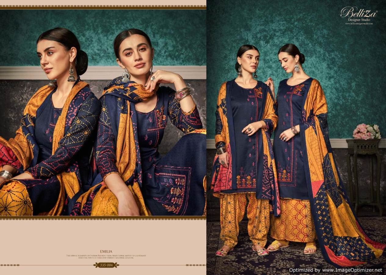 Belliza By Emilia Casual Wear Dress Material Collection