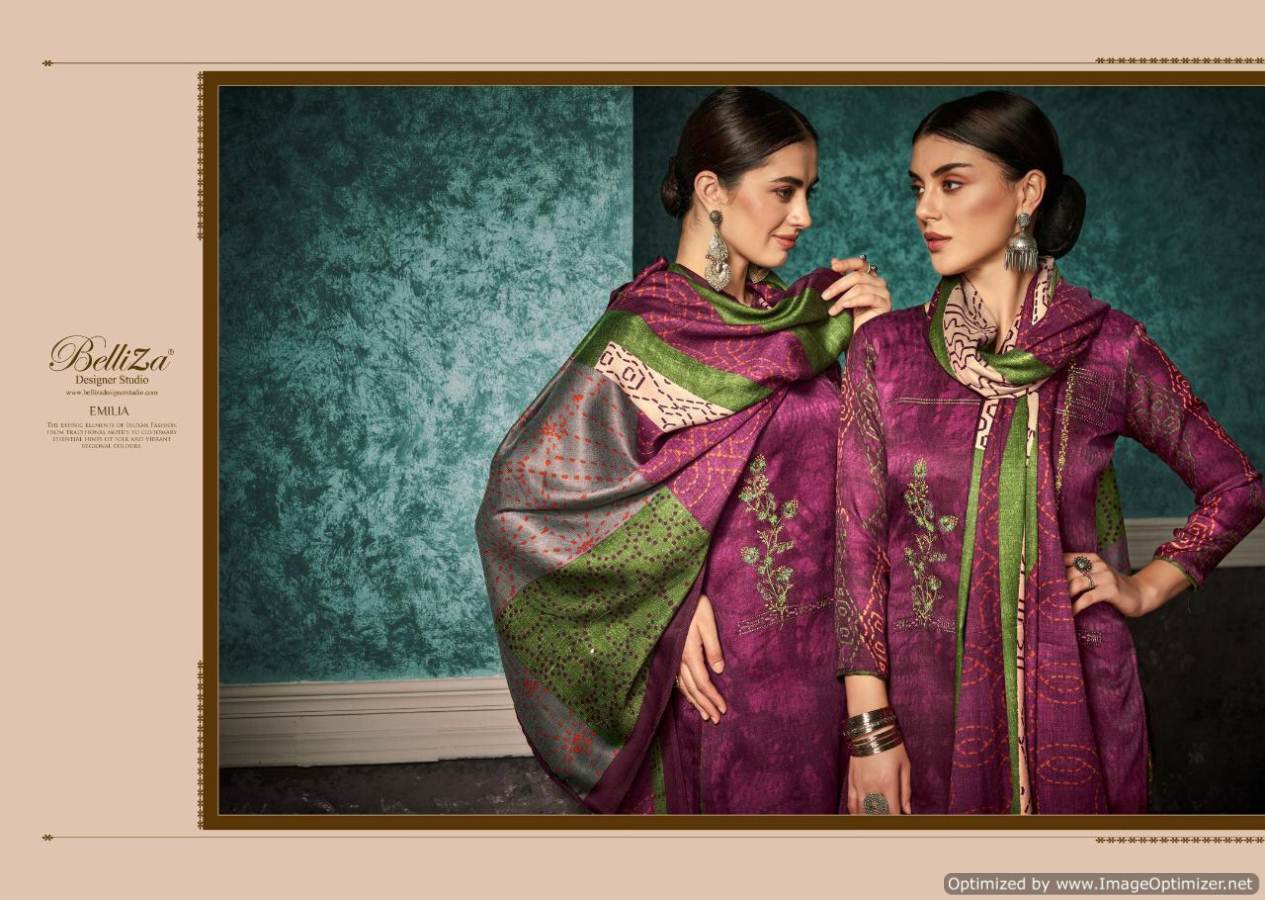 Belliza By Emilia Casual Wear Dress Material Collection