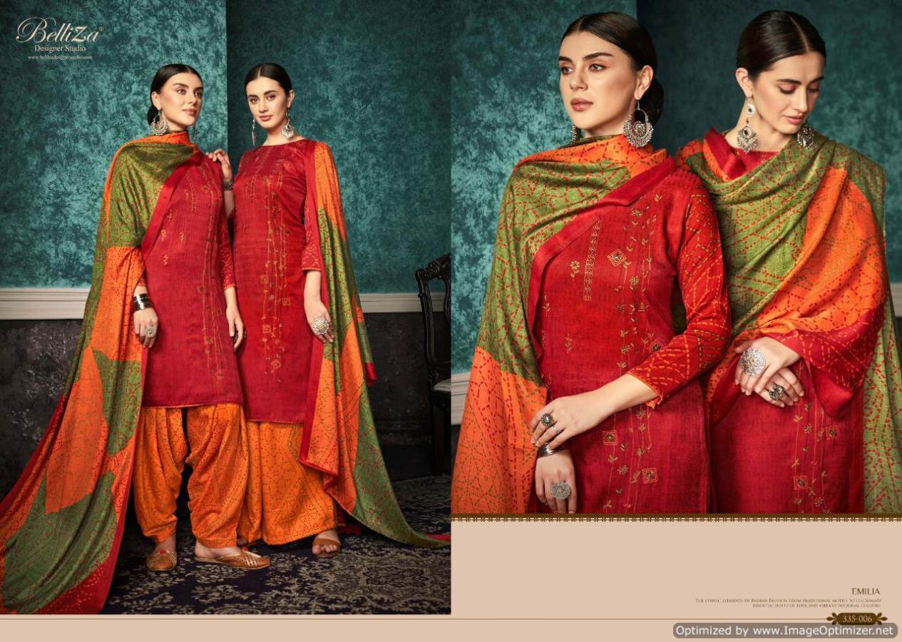Belliza By Emilia Casual Wear Dress Material Collection