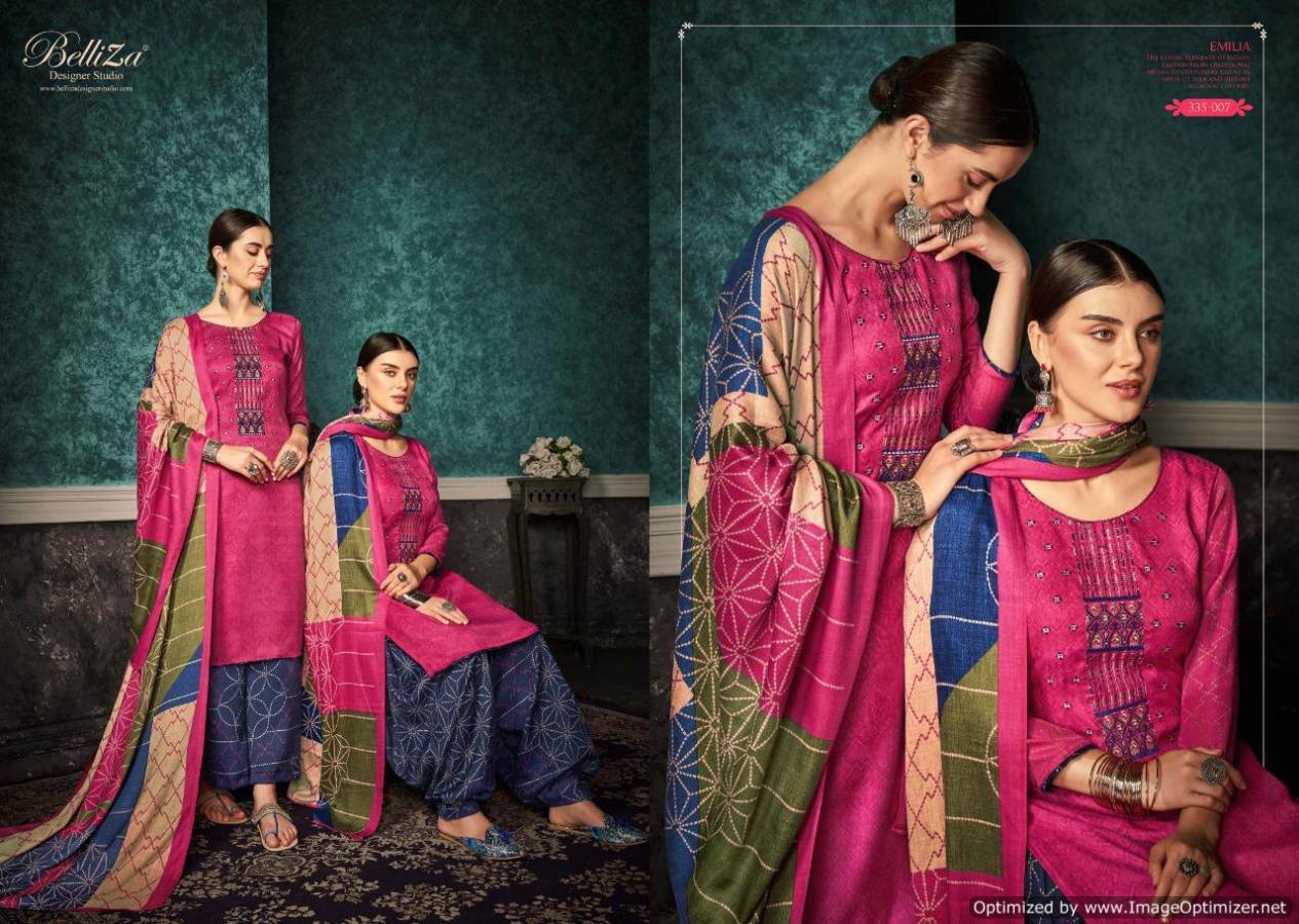 Belliza By Emilia Casual Wear Dress Material Collection