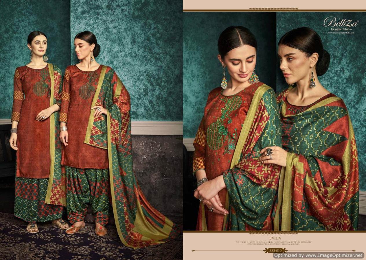 Belliza By Emilia Casual Wear Dress Material Collection