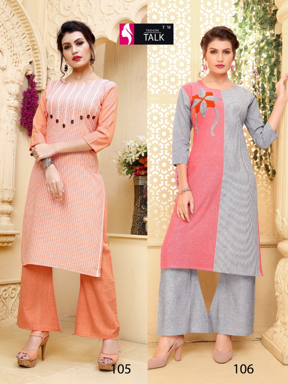 Fashion Talk Present Chitra Casual Wear Kurti With Palazzo Collection