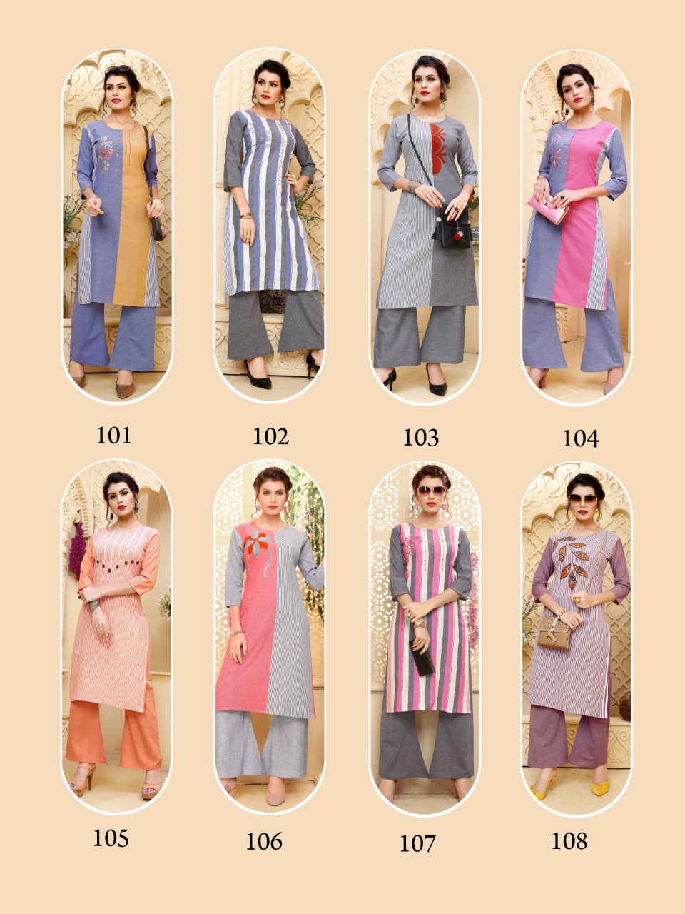 Fashion Talk Present Chitra Casual Wear Kurti With Palazzo Collection