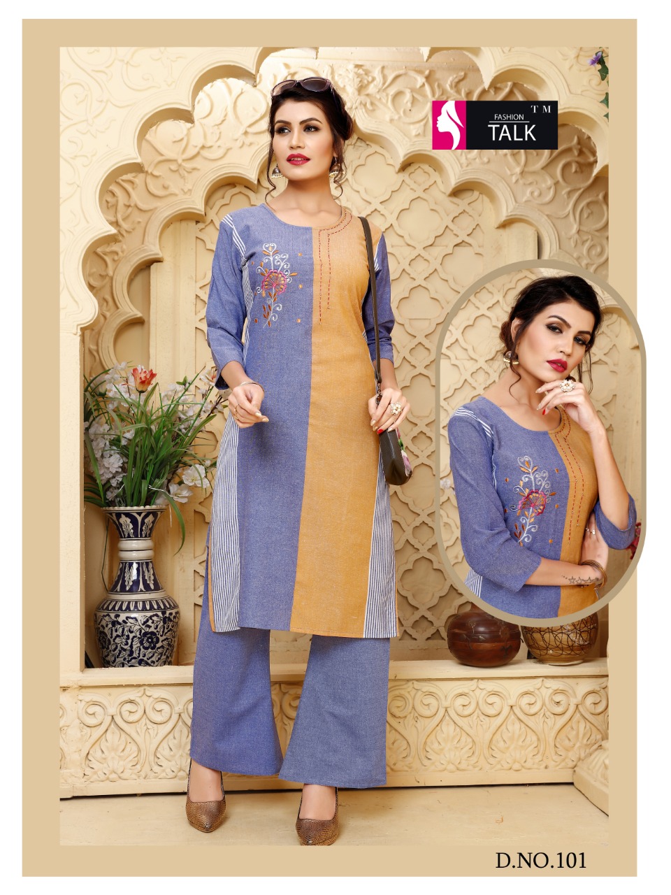 Fashion Talk Present Chitra Casual Wear Kurti With Palazzo Collection