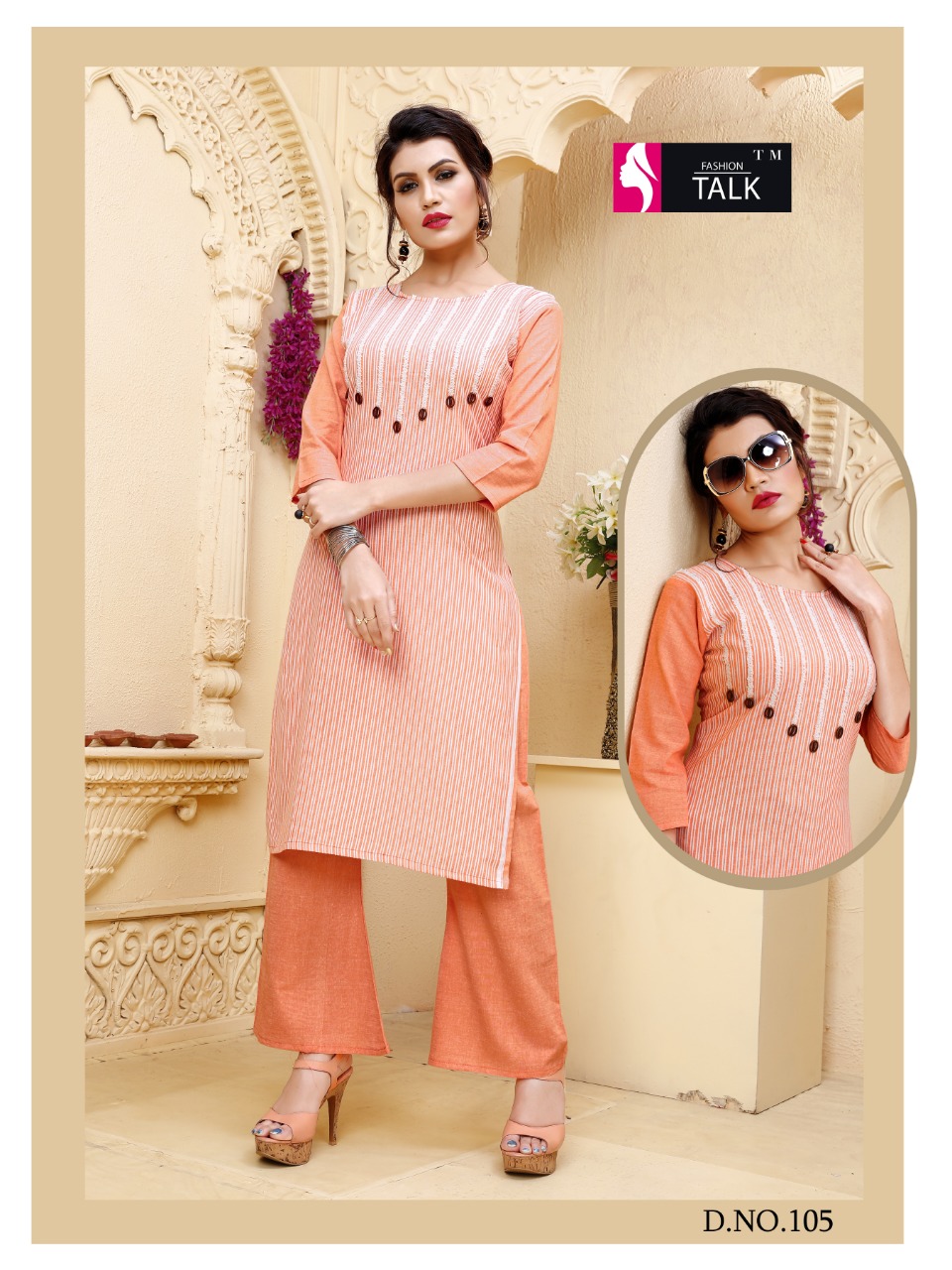 Fashion Talk Present Chitra Casual Wear Kurti With Palazzo Collection