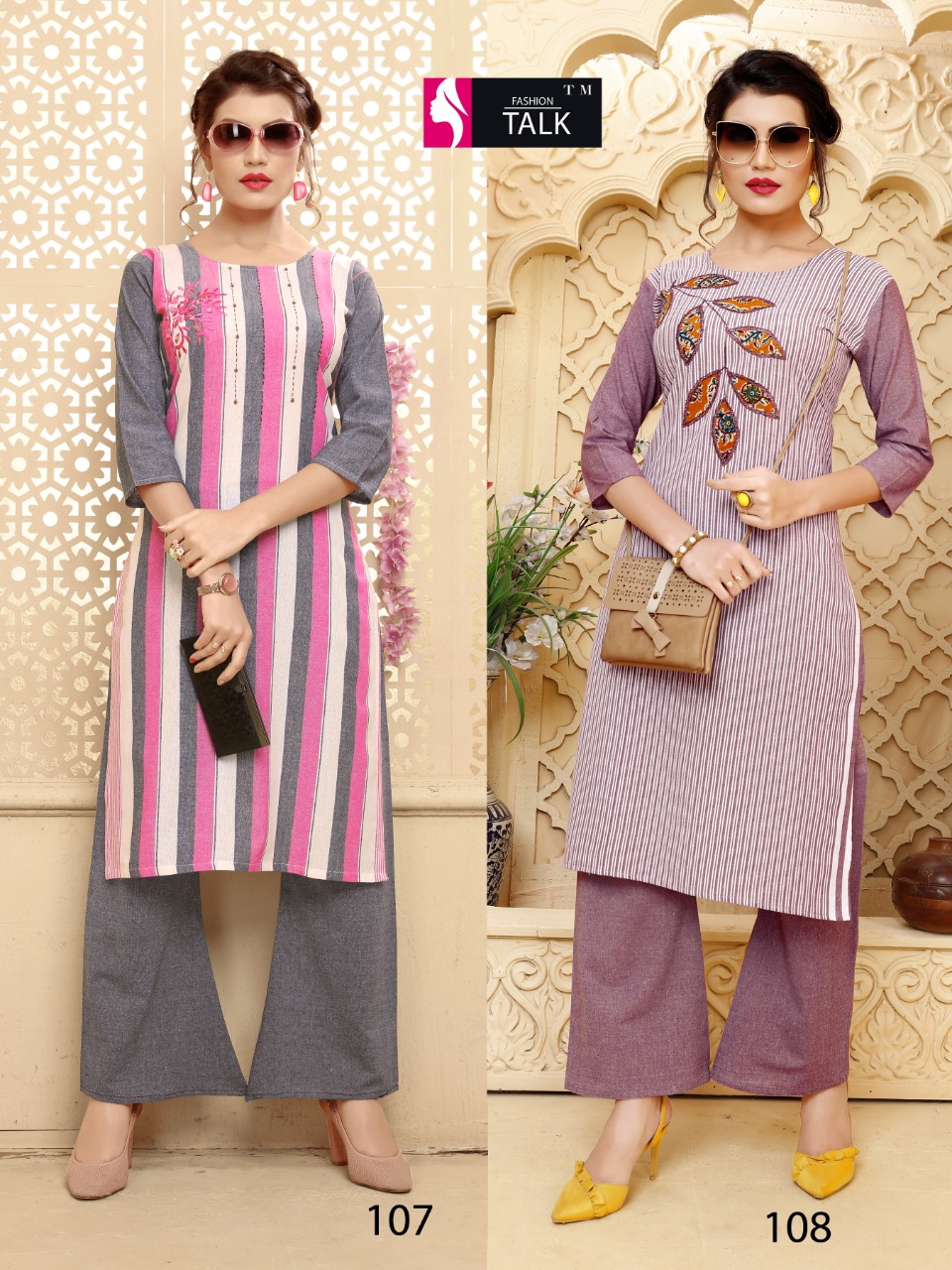 Fashion Talk Present Chitra Casual Wear Kurti With Palazzo Collection