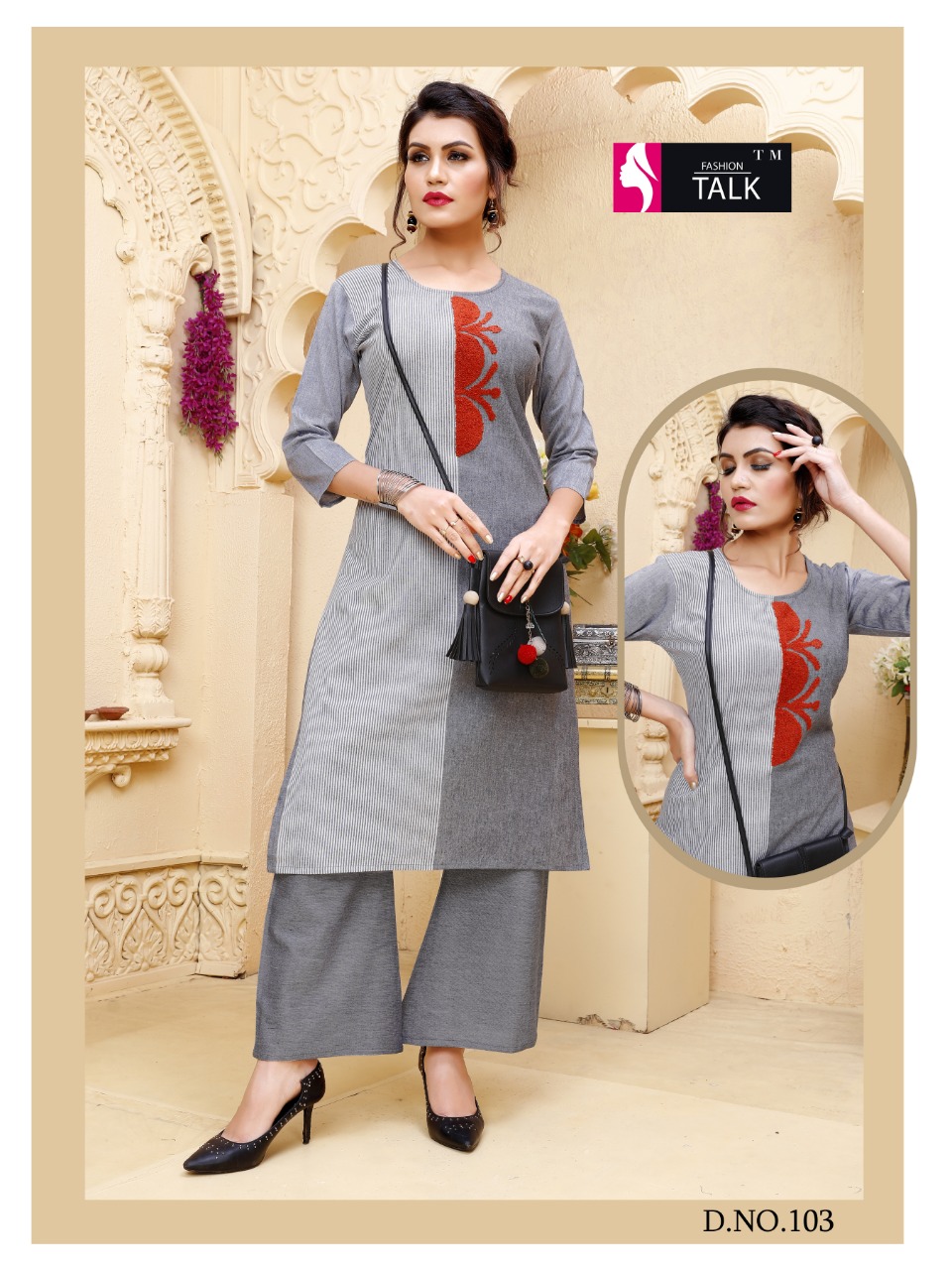 Fashion Talk Present Chitra Casual Wear Kurti With Palazzo Collection