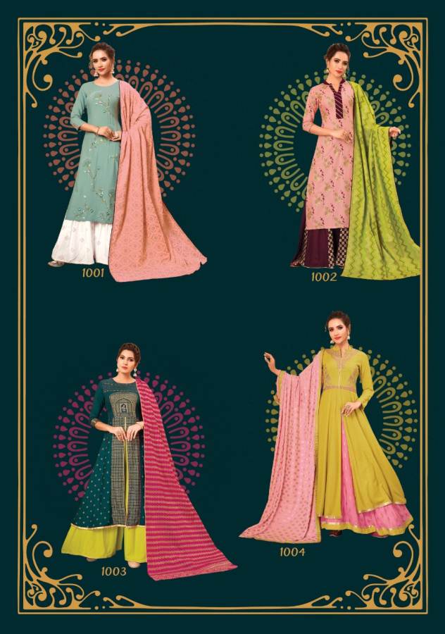 Gulzar Vol 1 By Kajal Style Heavy Rayon Party Wear Ready Made Collection