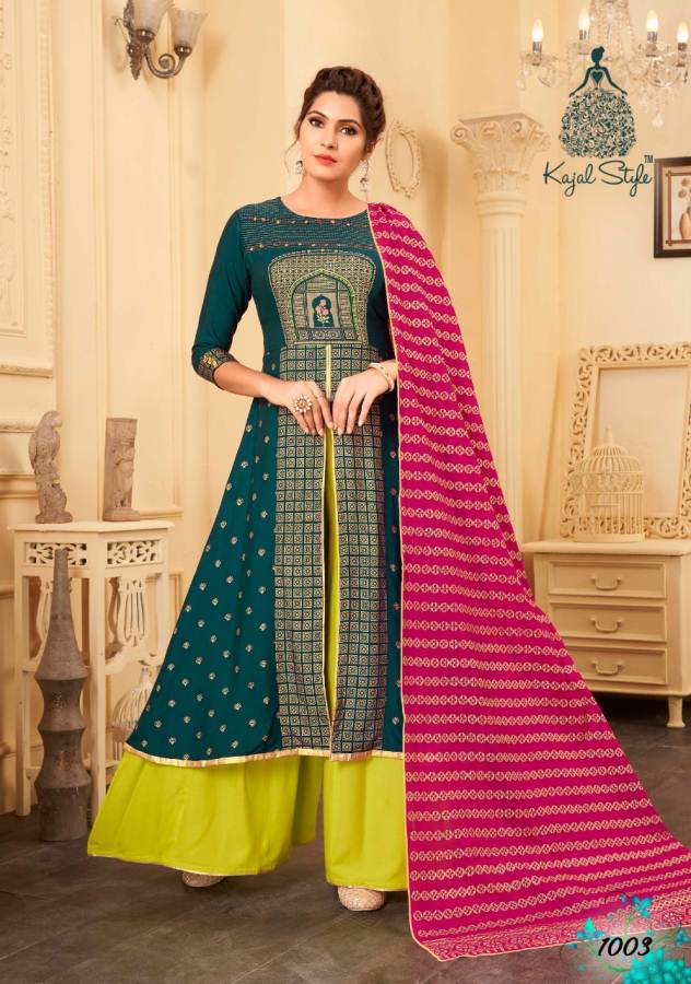 Gulzar Vol 1 By Kajal Style Heavy Rayon Party Wear Ready Made Collection
