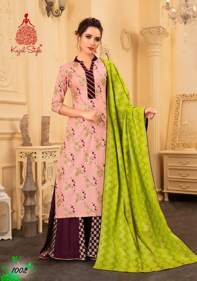 Gulzar Vol 1 By Kajal Style Heavy Rayon Party Wear Ready Made Collection