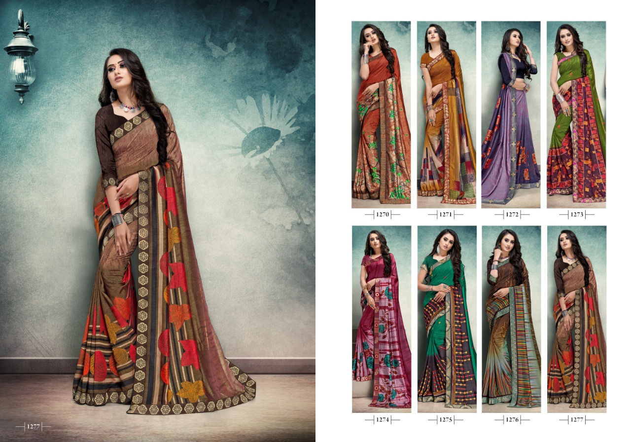 Kodas By Jaguar Vichitra Silk Printed Saree Collection.