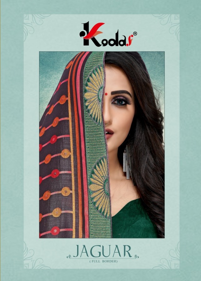 Kodas By Jaguar Vichitra Silk Printed Saree Collection.