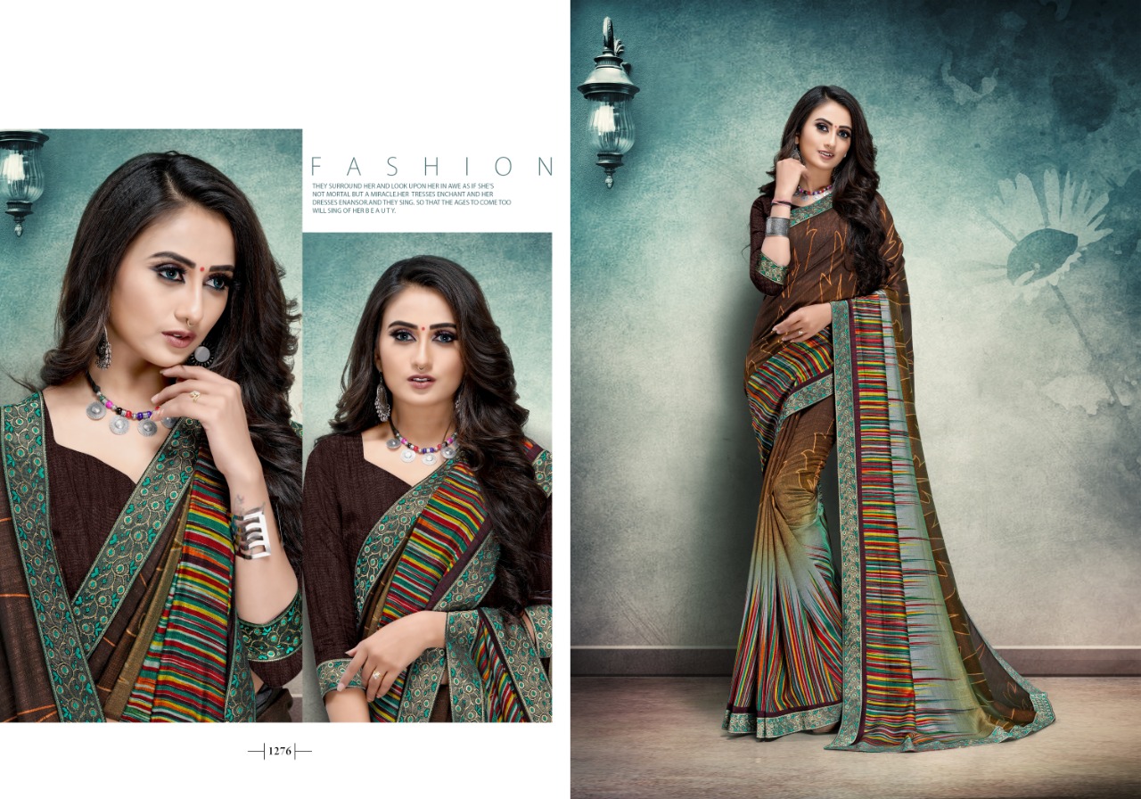 Kodas By Jaguar Vichitra Silk Printed Saree Collection.