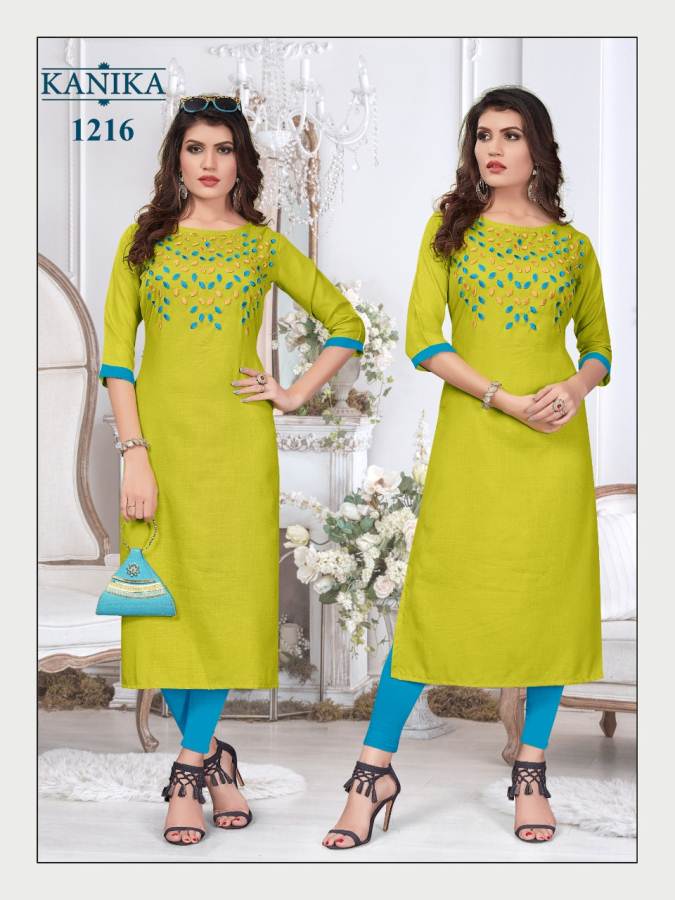 Kanika By Aditi Vol 2 Rubby Silk Running Wear Straight Kurtis Collection.