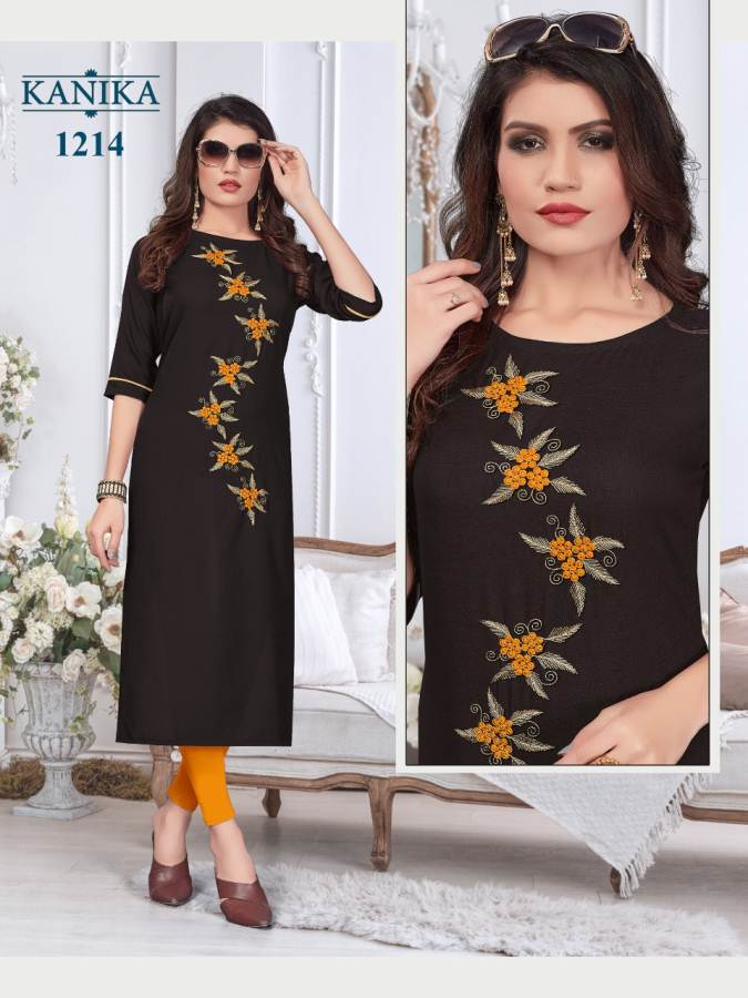 Kanika By Aditi Vol 2 Rubby Silk Running Wear Straight Kurtis Collection.