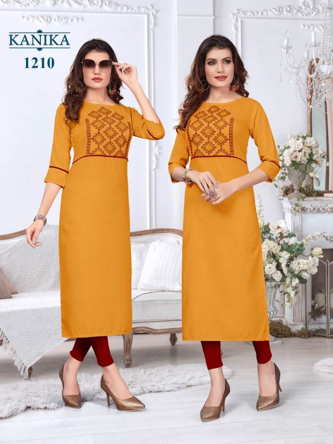 Kanika By Aditi Vol 2 Rubby Silk Running Wear Straight Kurtis Collection.