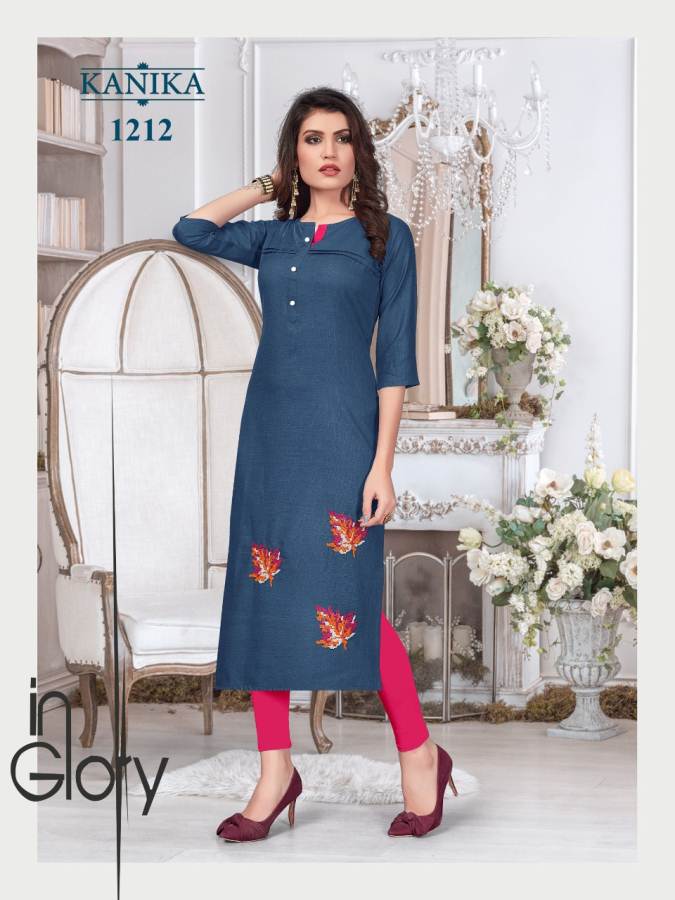 Kanika By Aditi Vol 2 Rubby Silk Running Wear Straight Kurtis Collection.