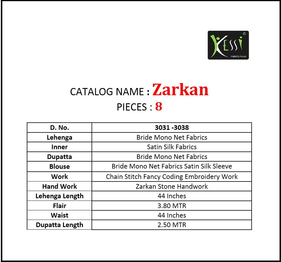 Kessi Present Zarkan Festive Wear Lehenga Collection