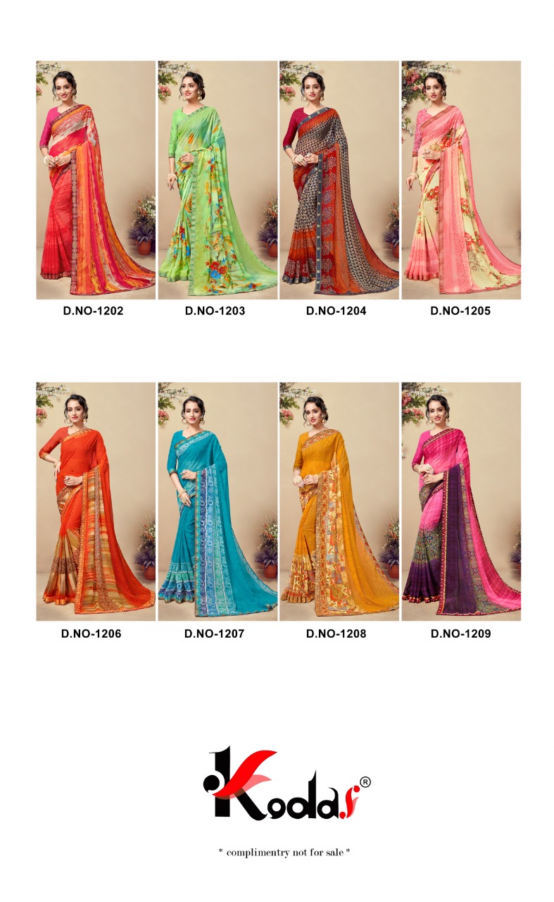 Kodas Present Shadow Running Wear Saree Collection