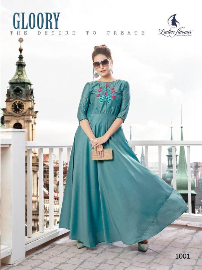 Ladies Flavour Present Diss Miss Nx Festival Wear Long Kurti Collection