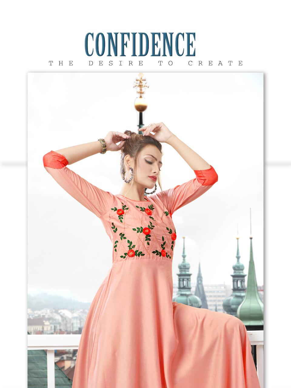 Ladies Flavour Diss Miss Party Wear Kurtis With Inner Kurtis Collection.