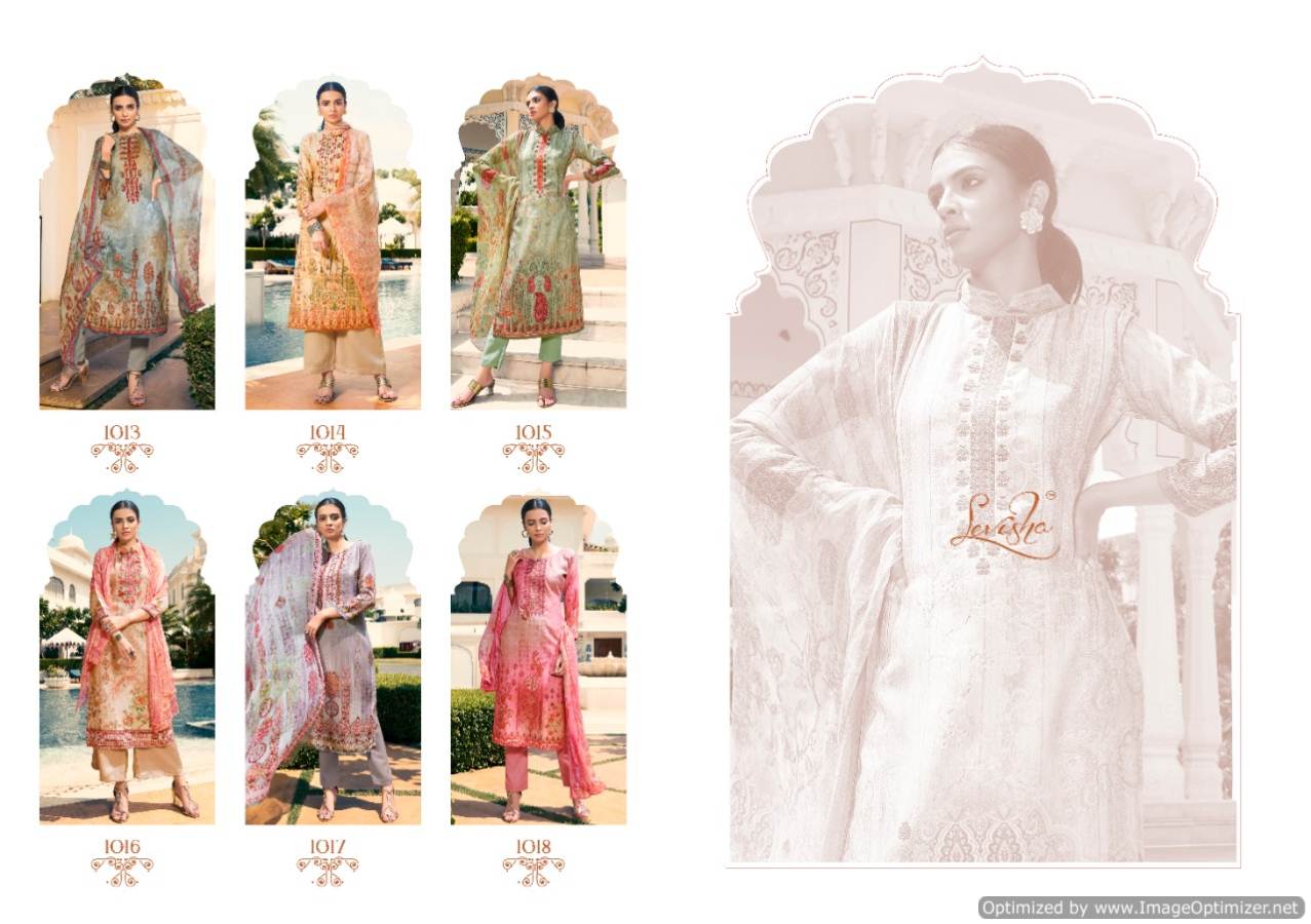Levisha Present Mausin Pure Pashmina Printed Dress Material Catalogue