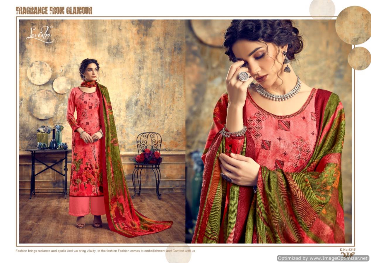 Levisha Present  Zariya Pure Pashmina Printed Dress Material Collection.