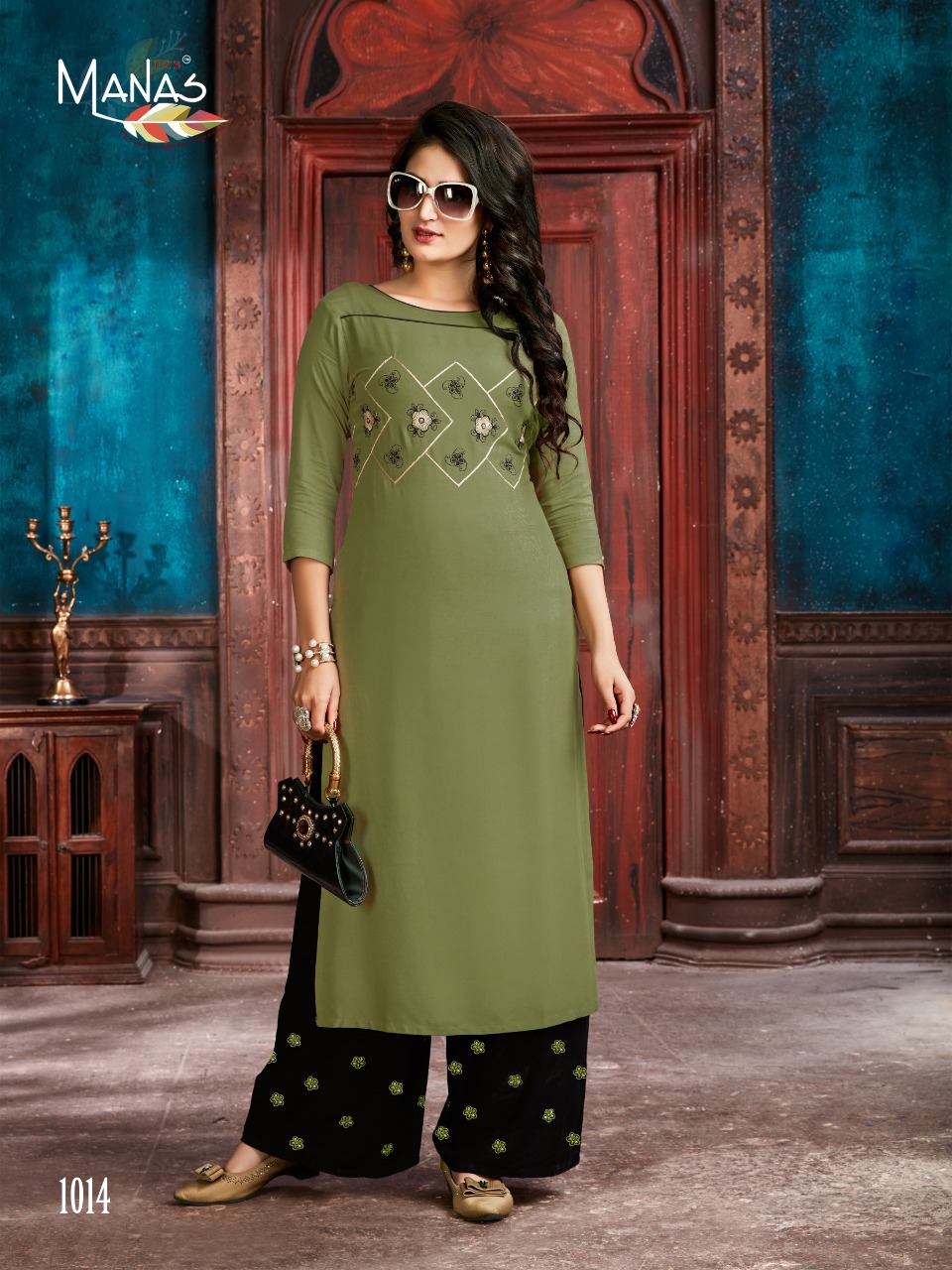 Manas Present Anishka Vol 3 Designers Festival Wear Kurtis And Plazzo Collection.