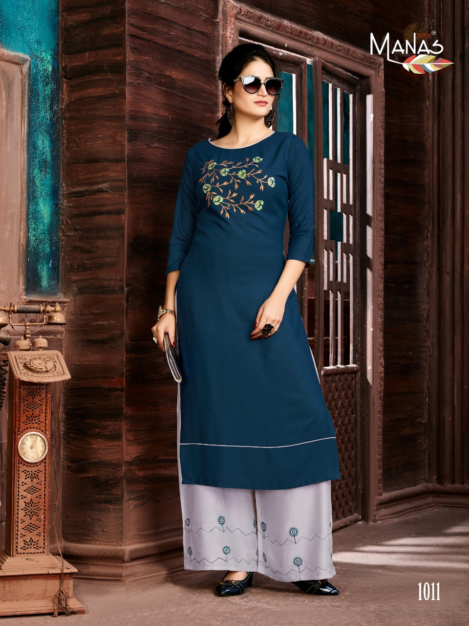 Manas Present Anishka Vol 3 Designers Festival Wear Kurtis And Plazzo Collection.