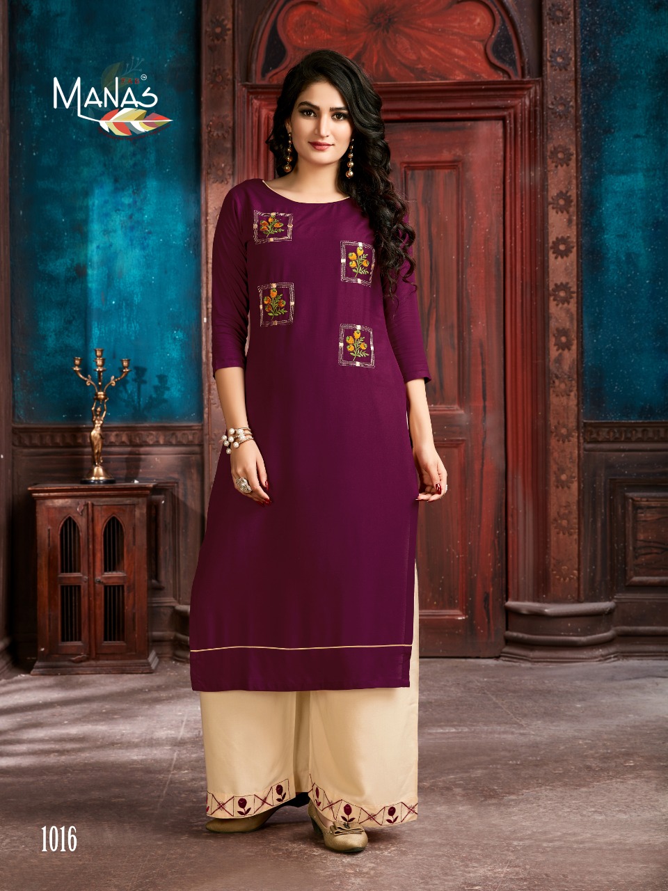 Manas Present Anishka Vol 3 Designers Festival Wear Kurtis And Plazzo Collection.