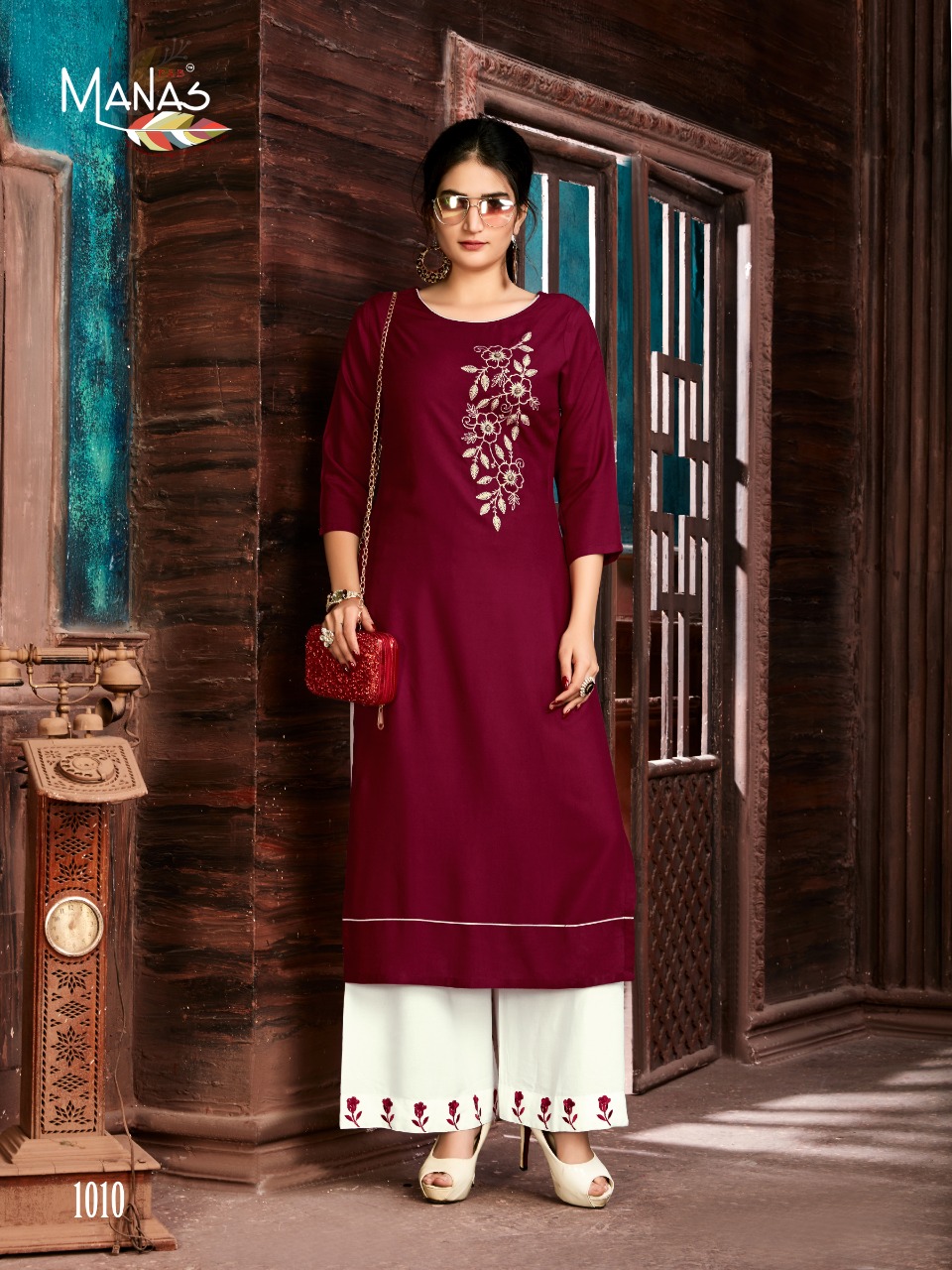 Manas Present Anishka Vol 3 Designers Festival Wear Kurtis And Plazzo Collection.