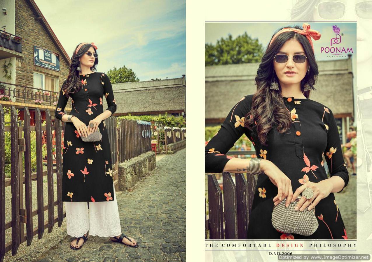 Poonam By Sifli Plazo House Vol 2 Casual Wear Kurti With Palazzo Collection