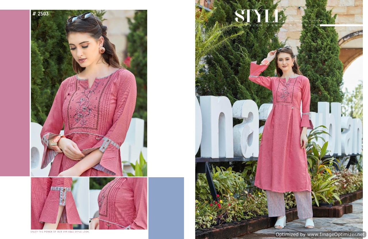 Rangoon Present Dream Line Western Style Kurti With Bottom Collection.