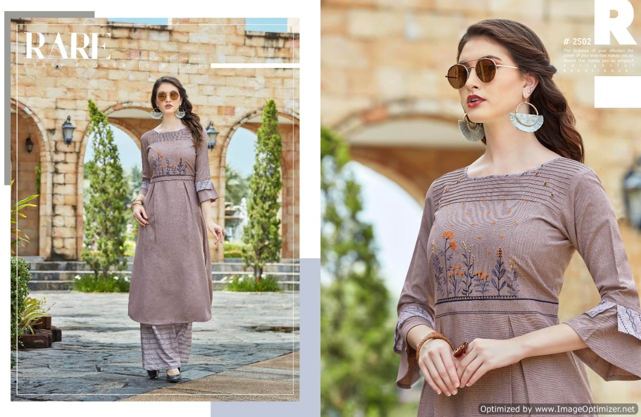 Rangoon Present Dream Line Western Style Kurti With Bottom Collection.