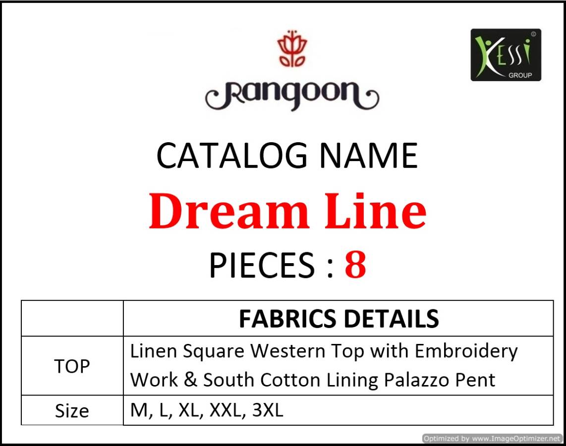 Rangoon Present Dream Line Western Style Kurti With Bottom Collection.