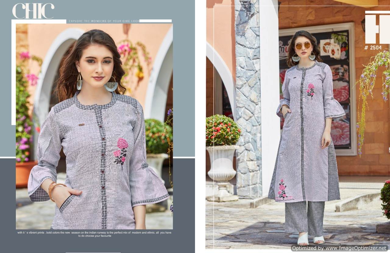 Rangoon Present Dream Line Western Style Kurti With Bottom Collection.