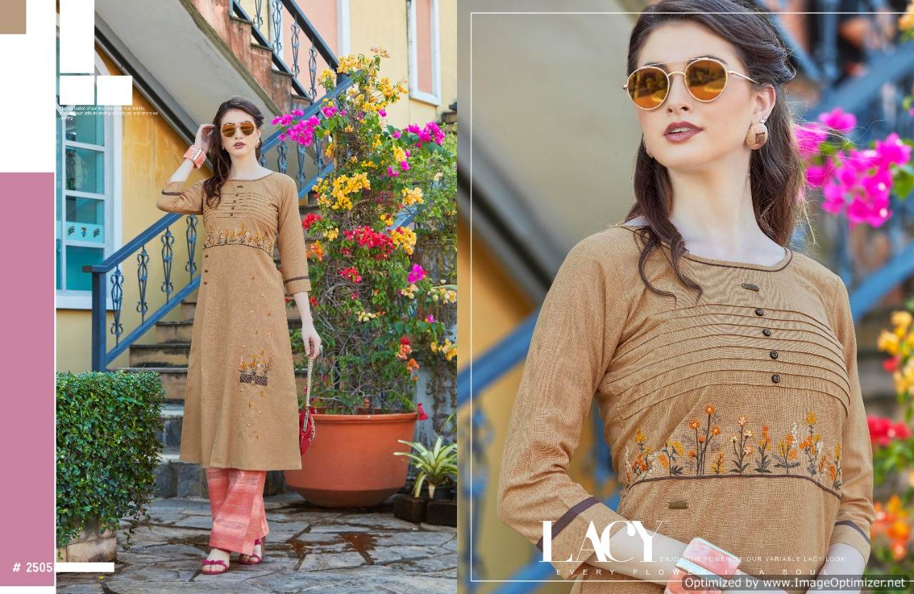 Rangoon Present Dream Line Western Style Kurti With Bottom Collection.