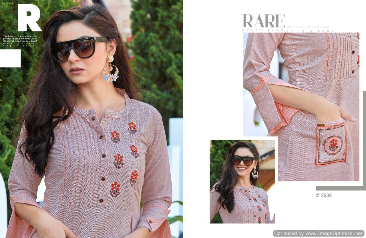 Rangoon Present Dream Line Western Style Kurti With Bottom Collection.