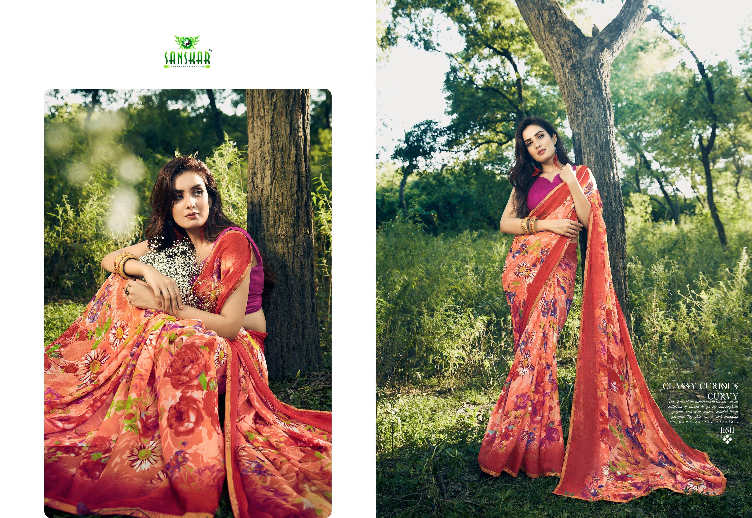 Sanskar By Gulabo Casual Wear Printed Saree Collection