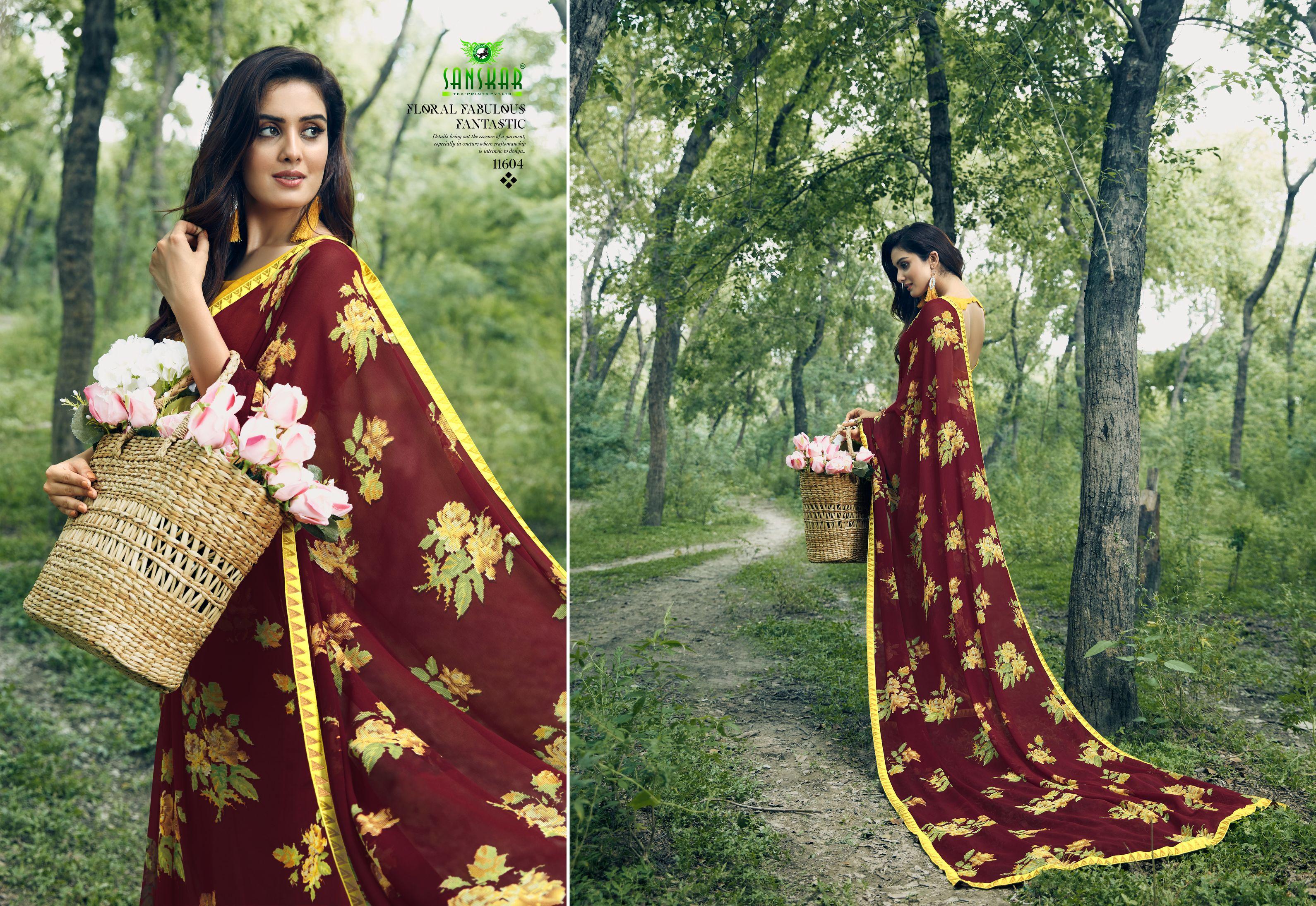 Sanskar By Gulabo Casual Wear Printed Saree Collection