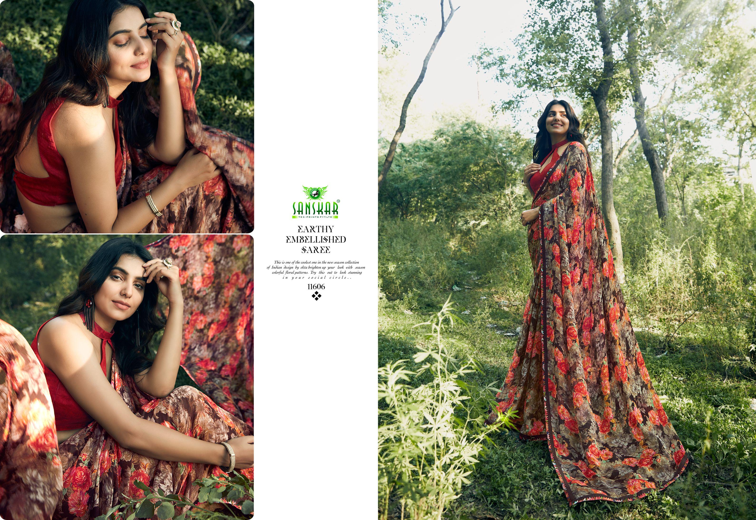 Sanskar By Gulabo Casual Wear Printed Saree Collection