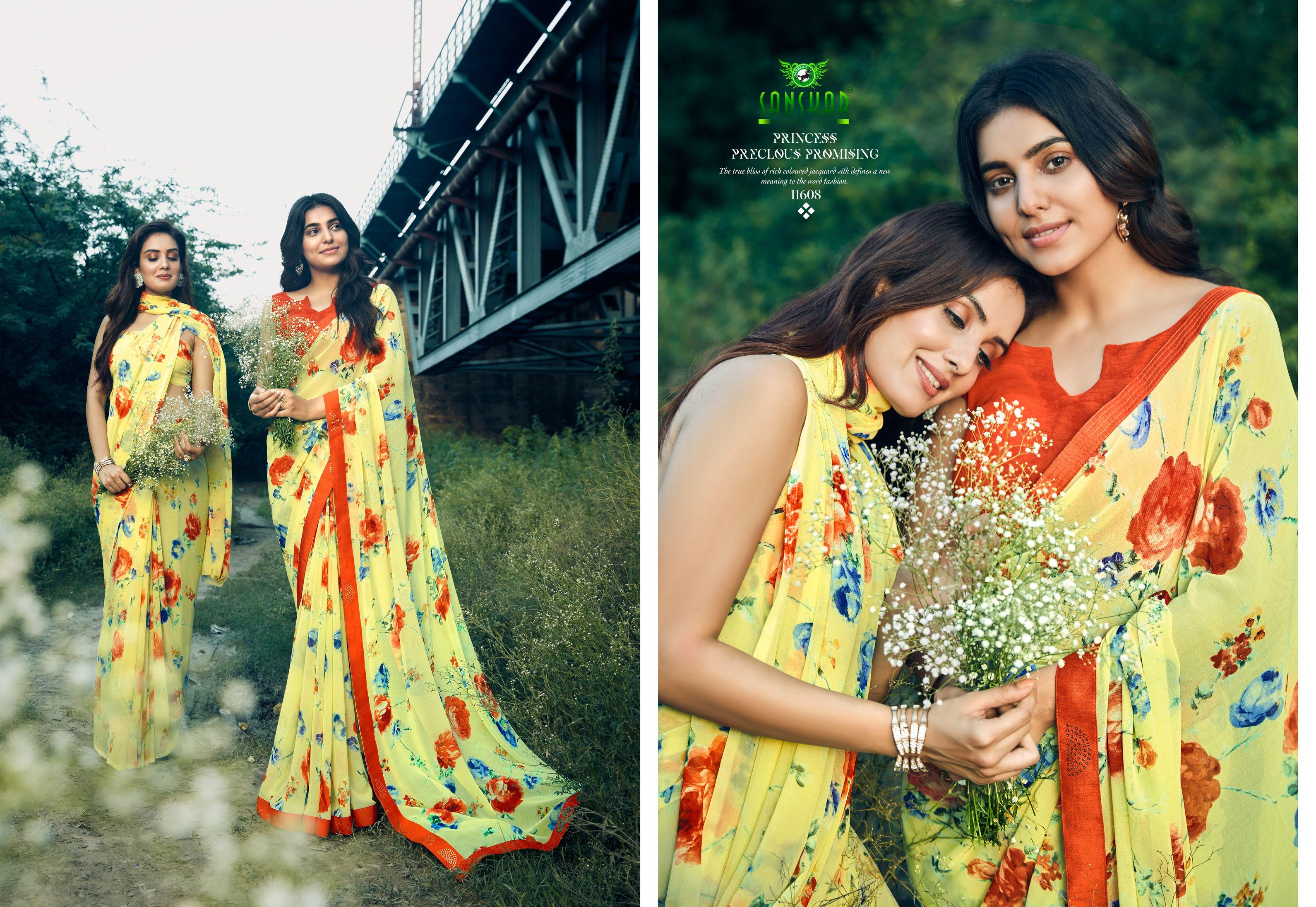Sanskar By Gulabo Casual Wear Printed Saree Collection