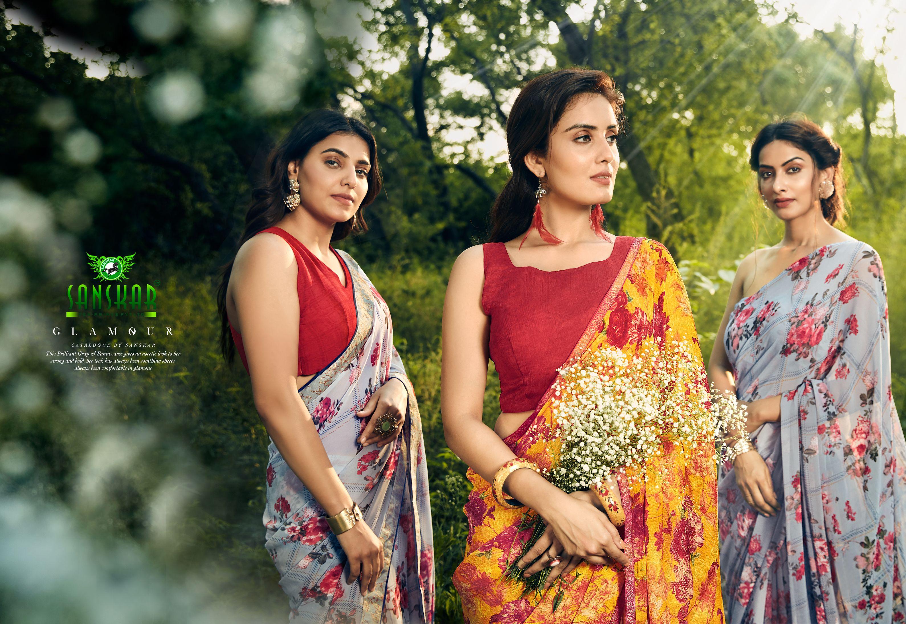 Sanskar By Gulabo Casual Wear Printed Saree Collection