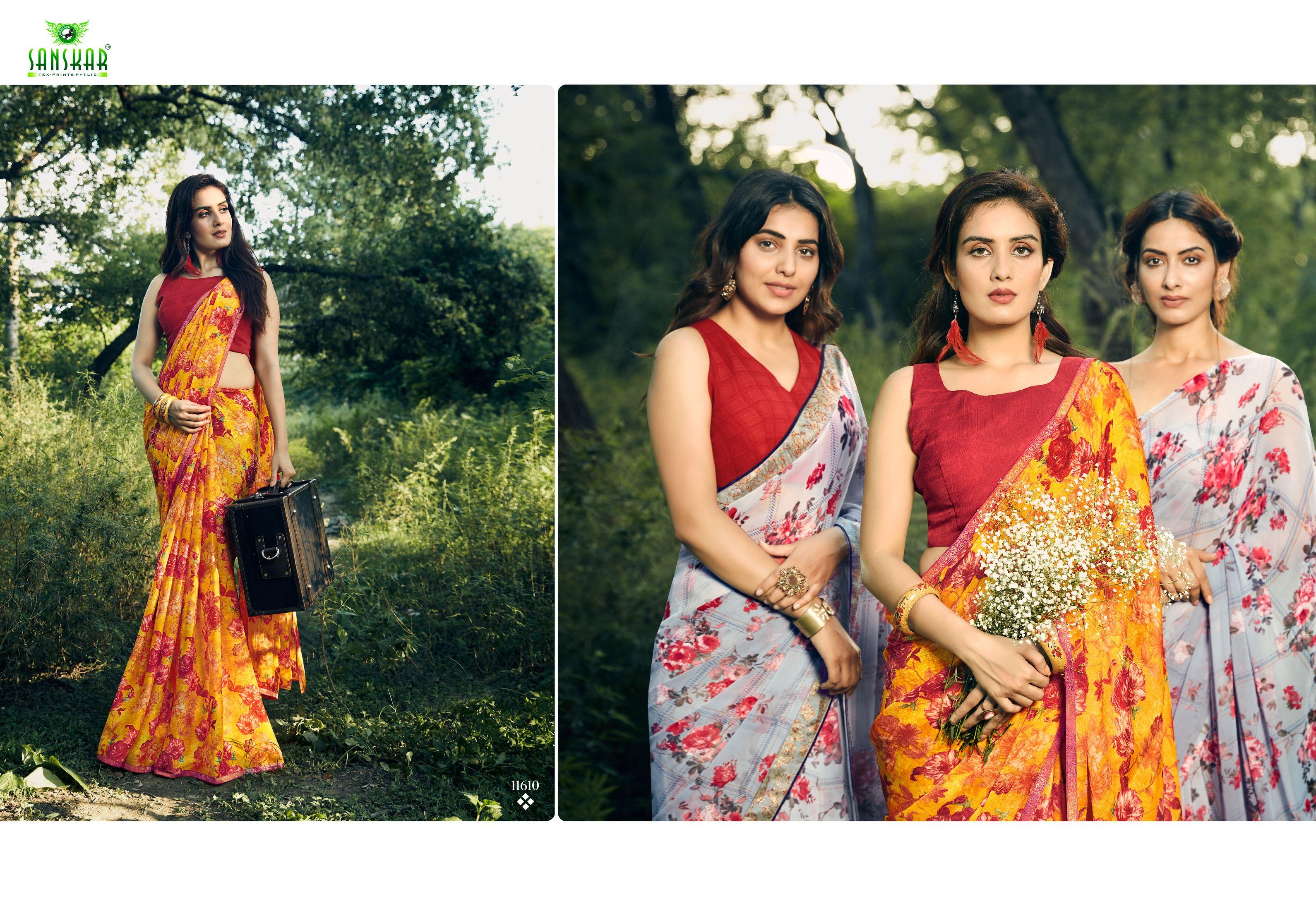 Sanskar By Gulabo Casual Wear Printed Saree Collection