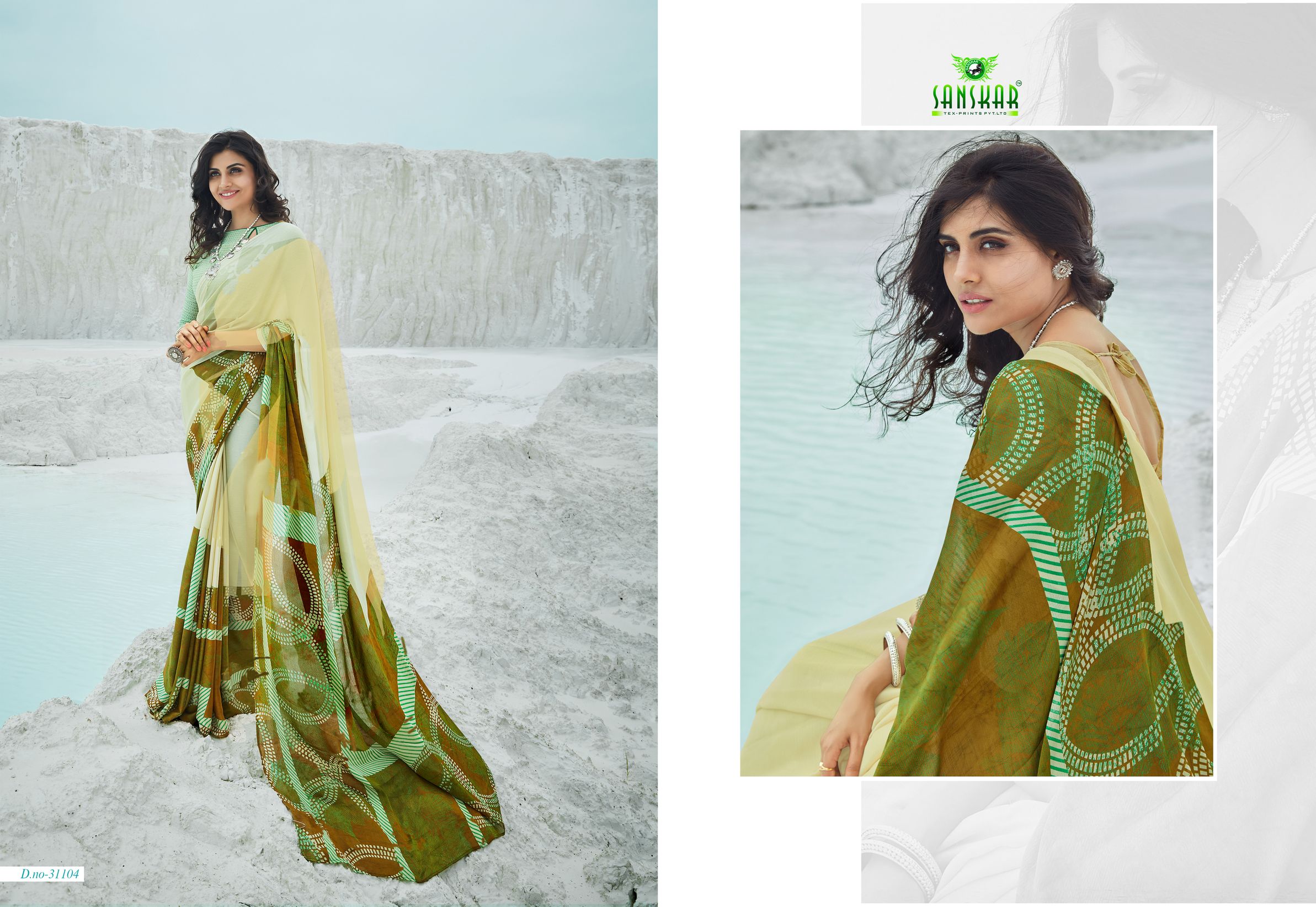 Sanskar Present Sunahari Casual Wear Printed Saree Collection