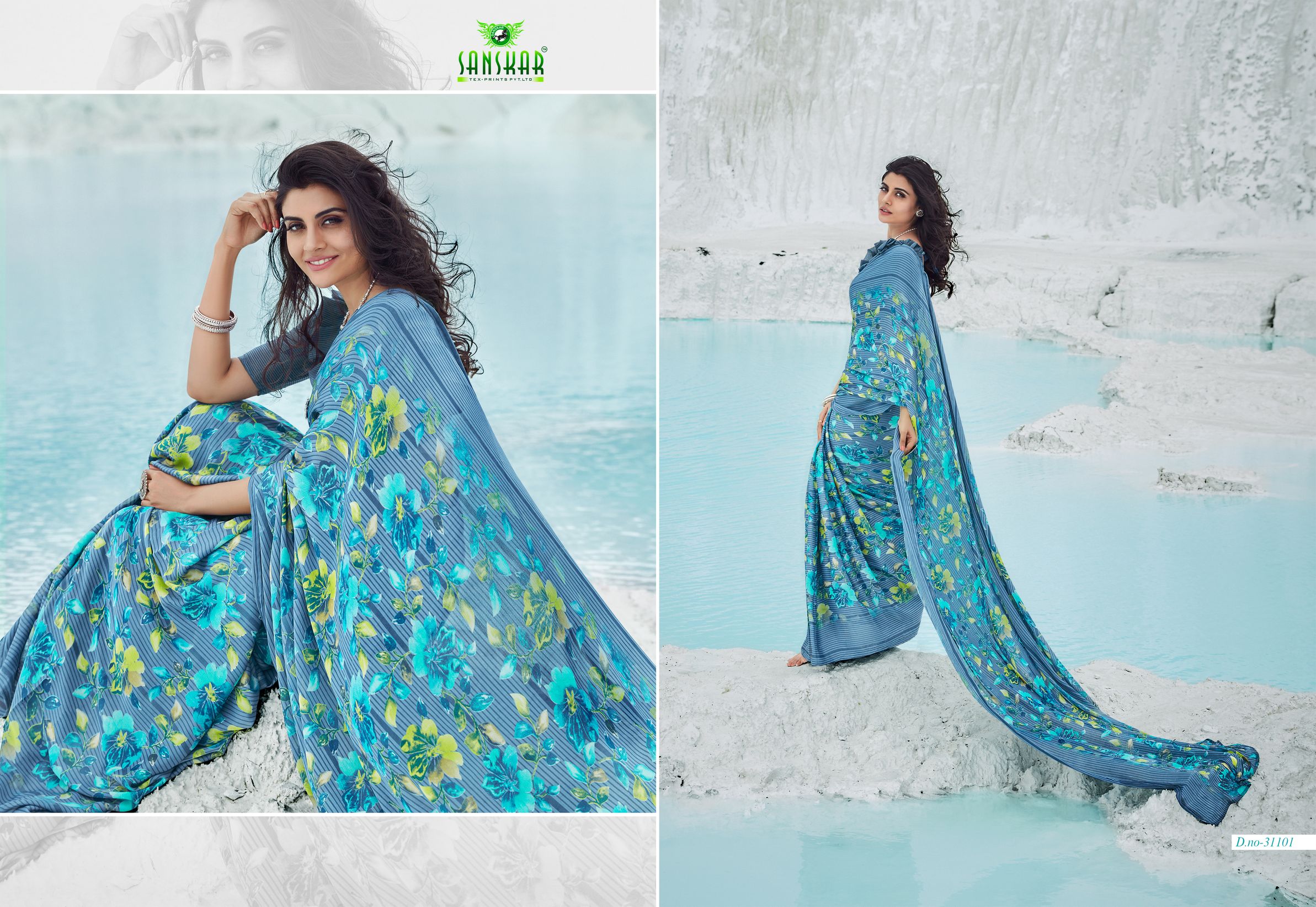 Sanskar Present Sunahari Casual Wear Printed Saree Collection