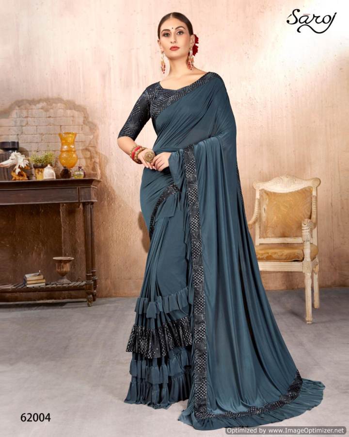 Saroj By Hot Lady Imported Heavy Lycra Designer Sarees Collection.
