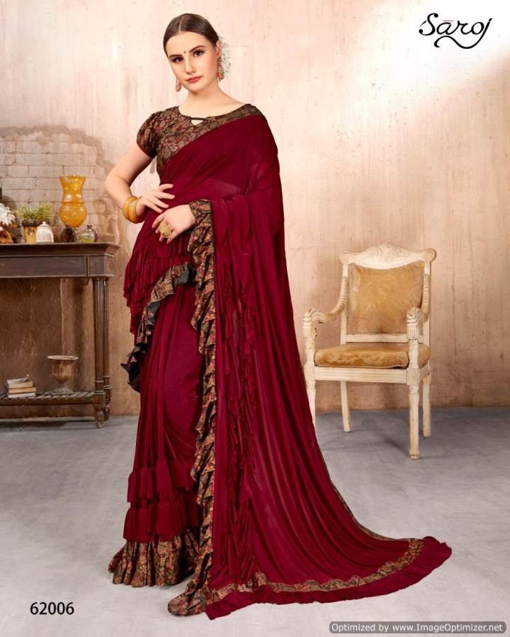 Saroj By Hot Lady Imported Heavy Lycra Designer Sarees Collection.